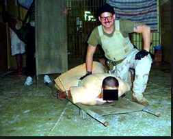 Abu Graib prison us forces partying on torturing the iraqi prisoners