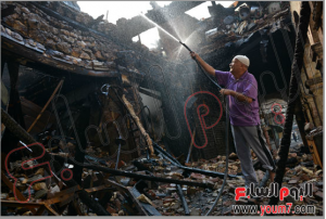 Uner poverty egyptian civilian home got totally burned by brotherhood 16 august 2013