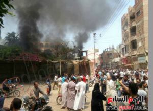 brotherhood burned the egyptian poor vendors shops in the streets in egypt 16 august 2013