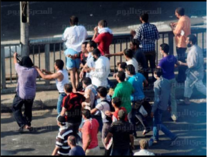 brotherhood shooting randomly at civilians from the 15th of May bridge