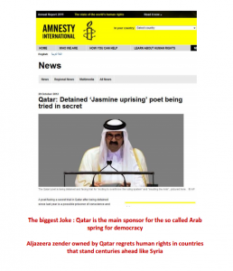 Amnesty International report Qatar detained Jasmine Uprising poet being trialed in secret for life sentence