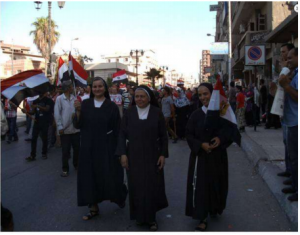 Christians Egyptians Sisters participated in the 30 June 2013 revolution
