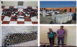 Egyptian military seizing weapons and fighting terrorists