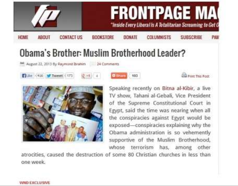Obama Brother Muslim Brotherhood Leader