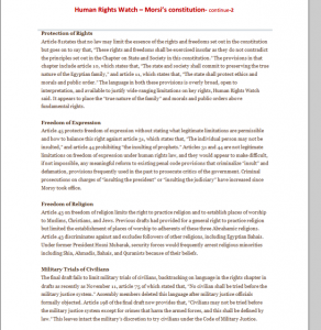 Report 2 on Brotherhood constitution Amnesty international
