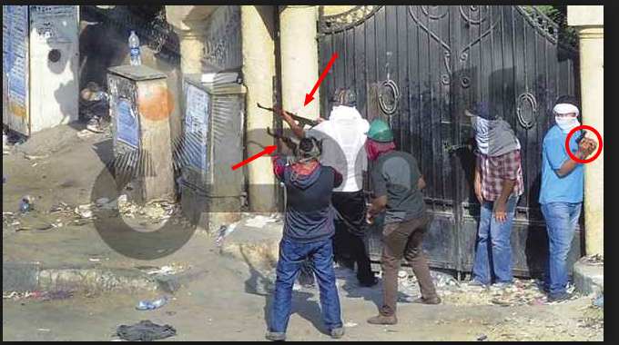 Brotherhood armed heavy ammunition demonstrations in Egypt