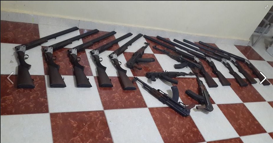 Egyptian Military adjust weapons smugglers and terrorist elements in Saloum