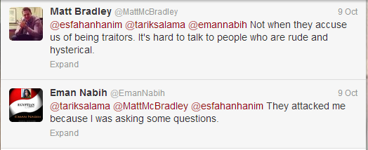 Matt MC Bradley Correspondent twitter account