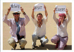 tourists in Egypt