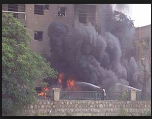 Terrorists elements in Ismailia Egypt bombed the Egyptian Intelligence Building and caused serious damages