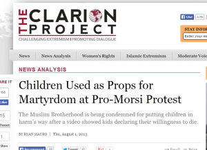 Muslim Brotherhood terrorist Organization exploit children in terror attacks