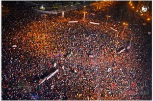 Tahrir square 25 jan 2014 egypt against terrorism
