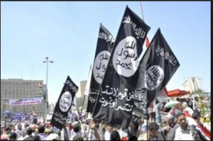Muslim Brotherhood raise AlQaeda black flag in Egypt
