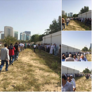 Egyptians are voting on the presidential elections in Abu Dhabi