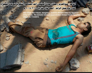 Abd Elaziz Abu Felyan terrorist element killed by egyptian army forces May 2015 in Sinai‬