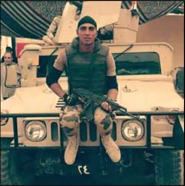 Martyr Mohamed Ayman Shaweeka a 20 years old soldier in the Egyptian Army died after hugging a suicide bomber, before blowing himself up with an explosive belt