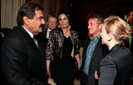 Scarlett johanssen with Sheikh Hamad Bin Khalifa Al Thani