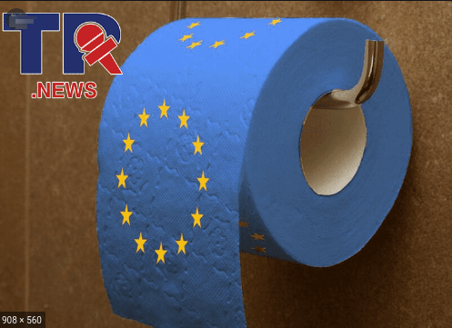 The European union toilet paper flag